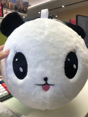 Polyester Fuzzy Panda Bear Palla gonfiabile di 9&quot; di diametro per bambini