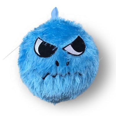 Unisex 6 &quot;Purple Furry Monster Plush Round Ball Stuffed Animal Toy Alien PVC Inner Ball Material