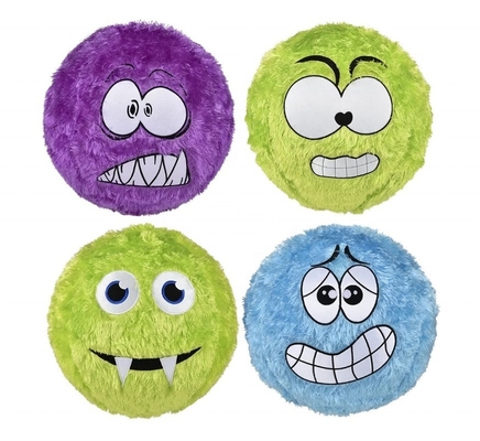 Materiale per la pelle esteriore in poliestere tessuto per viso folle coperto con palla pelosa da 16&quot; per l'assortimento