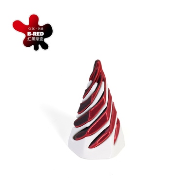 PLA 3D stampato Vortex Thread Illusion Pass Through Pyramid Fidget Toy per bambini e adulti