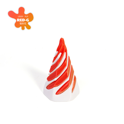 PLA 3D stampato Vortex Thread Illusion Pass Through Pyramid Fidget Toy per bambini e adulti