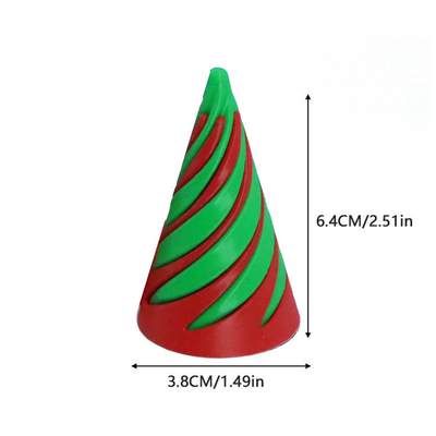 3D stampato giocattolo di plastica di plastica spirale coni piramidale impossibile coni per unisex