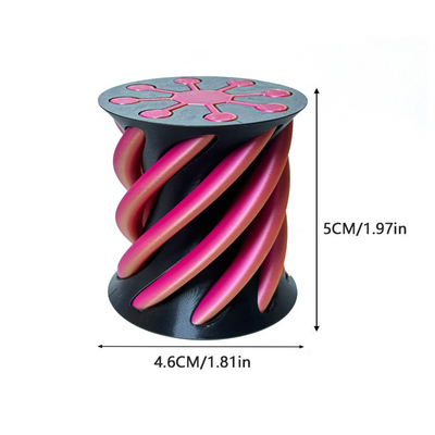 3D stampato giocattolo di plastica di plastica spirale coni piramidale impossibile coni per unisex