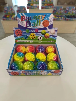 Multicolore Pu Foam High Bounce Balls Rainbow Moon Space Ball per bambini