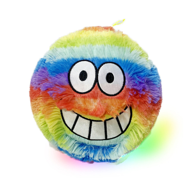 Materiale della palla interna PVC pelliccia arcobaleno faccia pelliccia palla mascotte per esigenze personalizzate