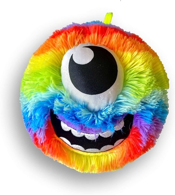 Materiale della palla interna PVC pelliccia arcobaleno faccia pelliccia palla mascotte per esigenze personalizzate