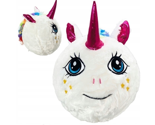 Furry Friendz Plush Unicorn Palla gonfiabile giocattolo bianco 9 pollici per i vostri piccoli