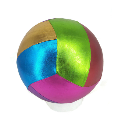 Polyester pelle palla da spiaggia colorato e bello giocattolo gonfiabile con tessuto interno PVC