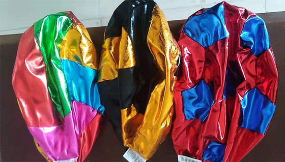 Polyester pelle palla da spiaggia colorato e bello giocattolo gonfiabile con tessuto interno PVC