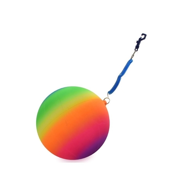 Mercato dei giocattoli 10&quot; Neon Rainbow Ball con chiavi personalizzate LOGO