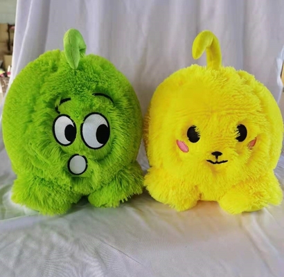 Skip Ball Emoj gonfiabile carattere Soft Plush Ball Funny Face Furry Neon Emoj Ball