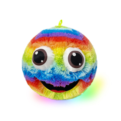 Skip Ball Emoj gonfiabile carattere Soft Plush Ball Funny Face Furry Neon Emoj Ball