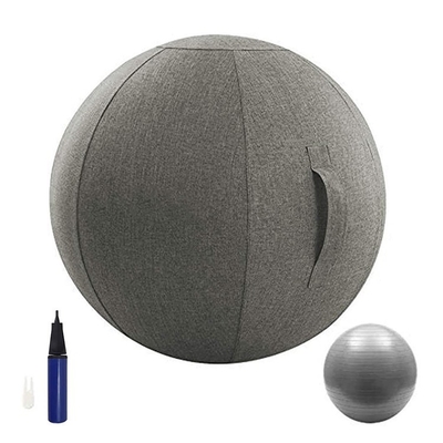 Materiale di lino Copertura per palla da yoga per ufficio palestra esercizio di equilibrio palla gonfiabile in PVC
