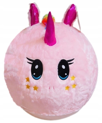 Divertimento all'aria aperta Balla di salto unisex essenziale con copertura pelosa pelosa e disegno arcobaleno