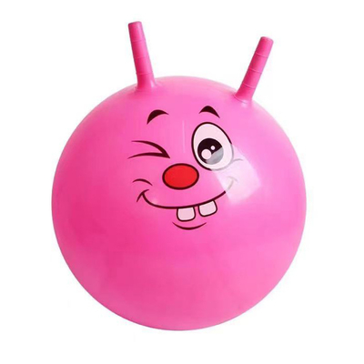 Divertimento all'aria aperta Balla di salto unisex essenziale con copertura pelosa pelosa e disegno arcobaleno