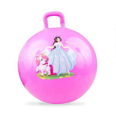 Pallone da saltare per bambini con maniglia di gomma di 18'-24' di diametro e design personalizzato