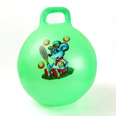 Pallone da saltare per bambini con maniglia di gomma di 18'-24' di diametro e design personalizzato