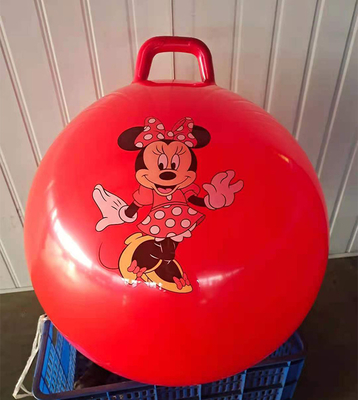 Pallone da saltare per bambini con maniglia di gomma di 18'-24' di diametro e design personalizzato