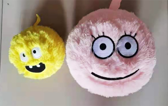 6&quot; Fuzzy Fluffy Freaky Face Ball con 100g-600g di capacità