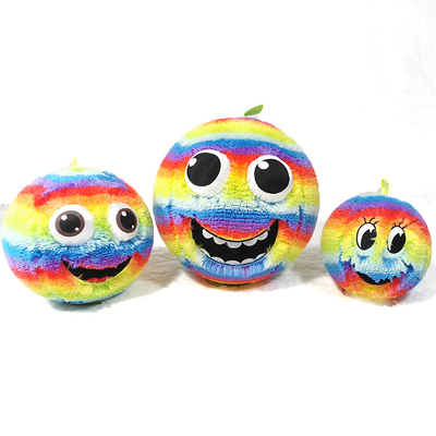 OEM ODM Accettato Bambini Smiley Happy Face Pallone gonfiabile con occhi 3D Arcobaleno Intervallo di età 5-7 anni