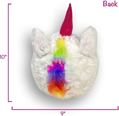 Unisex Pallone peloso 9 pollici Unicorn Stuffed Animal accettato OEM ODM