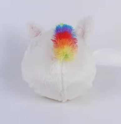 Unisex Soft Rainbow Inflatable Unicorn Ball 10&quot; Plush Toy con pompa e materiale interno in PVC
