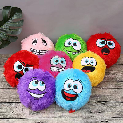 Extra Large 12 Inch Fuzzy Plush Ball Stile giocattolo gonfiabile Materiale di palla interna PVC