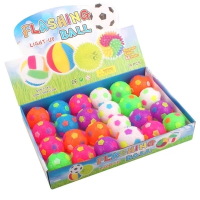 TPR di gomma lampeggiante Spikey Bouncing Yoyo Toy Ball in multi-colori Ottimo per alleviare lo stress