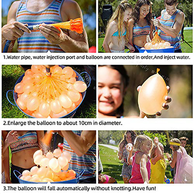 Palloni per feste tropicali Palloni d'acqua auto sigillabili 3 confezioni per età compresa tra 5-7 anni