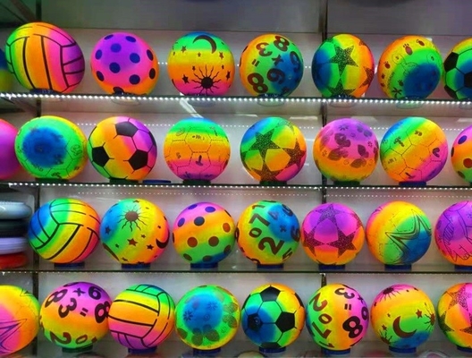 Rainbow 14 Years Up Rainbow Toy Ball Pvc Volley Ball gonfiato Volley Ball per il gioco sulla spiaggia