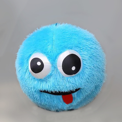 Palla di peluche pelosa 9 pollici faccia pazza stufata piccoli mostri pelosi giocattolo peloso