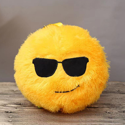 Palla di peluche pelosa 9 pollici faccia pazza stufata piccoli mostri pelosi giocattolo peloso