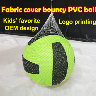 BM-1 mesh coperto 6 &quot;Pallone da calcio gonfiabile / palla da spiaggia per bambini