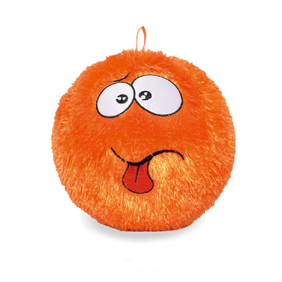 Unisex pelosi volti felici e brutti pelli di peluche palla di giocattolo gonfiabile di tessuto rimbalzante palla in PVC