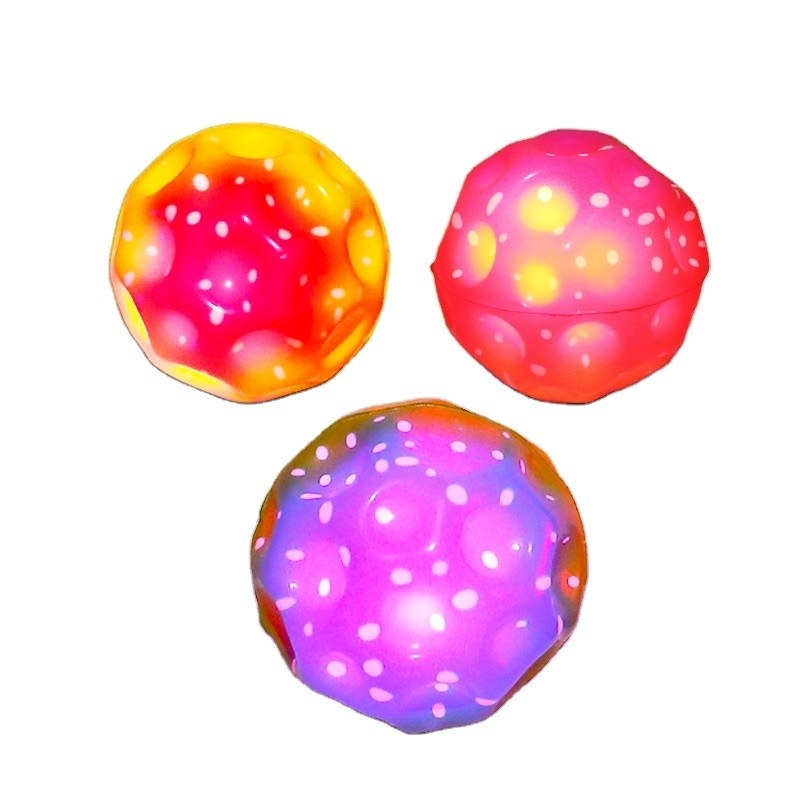 Multicolore Pu Foam High Bounce Balls Rainbow Moon Space Ball per bambini