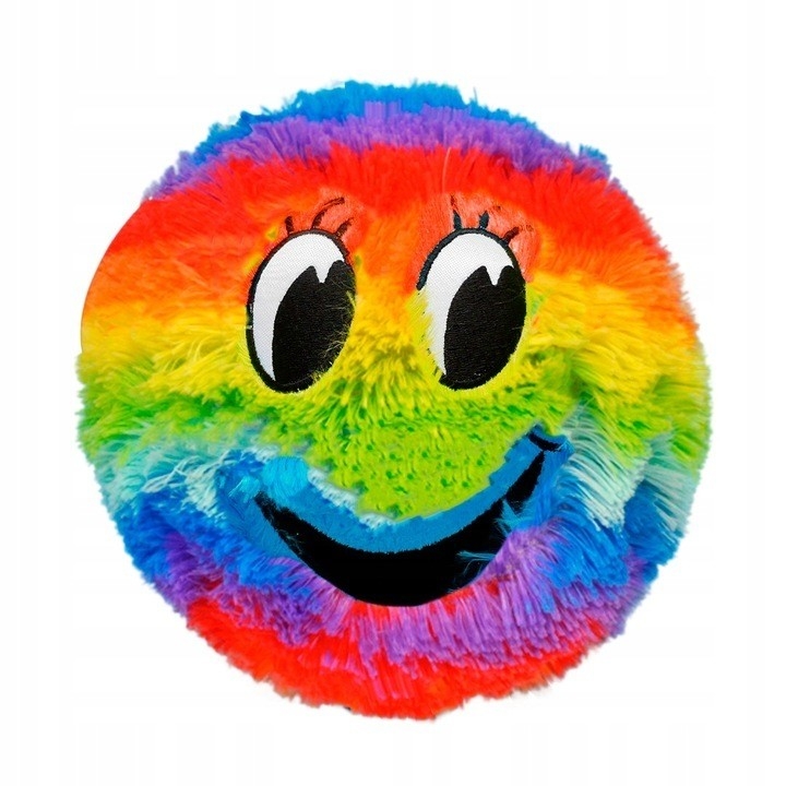 Materiale della palla interna PVC pelliccia arcobaleno faccia pelliccia palla mascotte per esigenze personalizzate