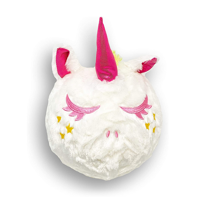 Furry Friendz Plush Unicorn Palla gonfiabile giocattolo bianco 9 pollici per i vostri piccoli