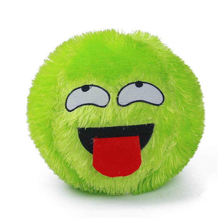 Unisex Plastico gonfiabile sfera pelosa con faccia divertente Intervallo di età 2 a 4 anni